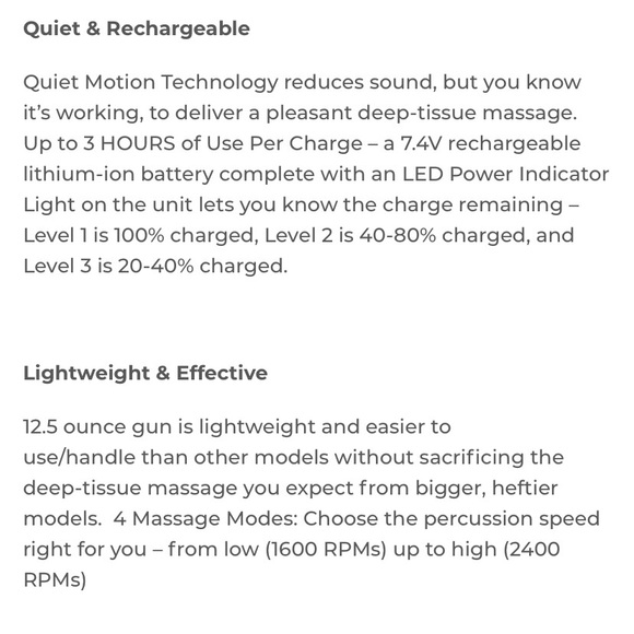 NWT COPPER FIT HEALTH PLUS DEEP TISSUE MASSAGER GUN. WHITE/GOLD - Picture 4 of 13